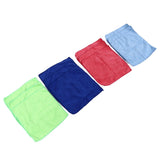 12pcs Cleaning Cloth 4 Different Colors Strong Water Absorption Reusable Microfiber Towels for Kitchen Car Furniture