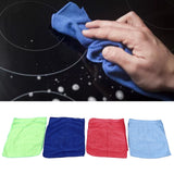12pcs Cleaning Cloth 4 Different Colors Strong Water Absorption Reusable Microfiber Towels for Kitchen Car Furniture
