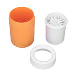 Dog Paw Cleaner Semi Automatic Portable Dog Foot Washing Cup for Pets Cats and DogsOrange In Australia - Darrahopens