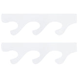 1 Pair Sword Stand Acrylic Three Layer Wall Mounted Sword Display Stand Support for All SwordsTransparent