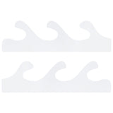 1 Pair Sword Stand Acrylic Three Layer Wall Mounted Sword Display Stand Support for All SwordsTransparent