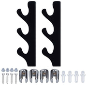 1 Pair Sword Stand Acrylic Three Layer Wall Mounted Sword Display Stand Support for All SwordsBlack In Australia - Darrahopens