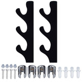 1 Pair Sword Stand Acrylic Three Layer Wall Mounted Sword Display Stand Support for All SwordsBlack In Australia - Darrahopens