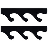 1 Pair Sword Stand Acrylic Three Layer Wall Mounted Sword Display Stand Support for All SwordsBlack