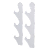 1 Pair Sword Holder Stand Sword Display Rack Wall Mounted Samurai Sword Hanger for HomeTransparent