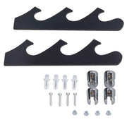 1 Pair Sword Holder Stand Sword Display Rack Wall Mounted Samurai Sword Hanger for HomeBlack In Australia - Darrahopens