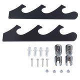 1 Pair Sword Holder Stand Sword Display Rack Wall Mounted Samurai Sword Hanger for HomeBlack In Australia - Darrahopens