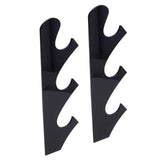 1 Pair Sword Holder Stand Sword Display Rack Wall Mounted Samurai Sword Hanger for HomeBlack In Australia - Darrahopens