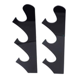 1 Pair Sword Holder Stand Sword Display Rack Wall Mounted Samurai Sword Hanger for HomeBlack In Australia - Darrahopens
