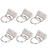 40PCS Key Fob Hardware DIY Craft Project Fine Workmanship High Hardness Iron Material Keychain Hardware