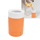 Dog Paw Cleaner Portable Dog Paw Washer Cup Lightweight Pet Paw Cleaning Tool for HomeOrange