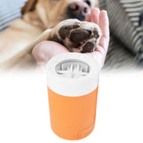Dog Paw Cleaner Portable Dog Paw Washer Cup Lightweight Pet Paw Cleaning Tool for HomeOrange