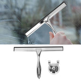 Stainless Steel Squeegee Window Shower Blade Squeegee Glass Cleaning Tool for Office Bathroom