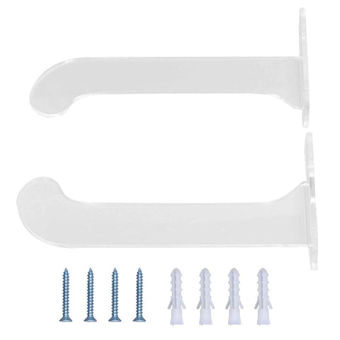 1Pair Yoga Mat Wall Mount Holder Acrylic Yoga Mat Wall Hanger Storage Rack Household Exercise Yoga Mat BracketTransparent In Australia - Darrahopens