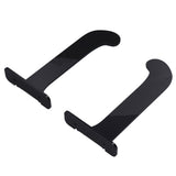 1Pair Yoga Mat Wall Mount Holder Acrylic Yoga Mat Wall Hanger Storage Rack Household Exercise Yoga Mat BracketBlack