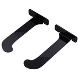 1Pair Yoga Mat Wall Mount Holder Acrylic Yoga Mat Wall Hanger Storage Rack Household Exercise Yoga Mat BracketBlack
