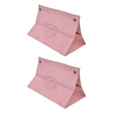2 Packs Tissue Box Cover Nordic Handbag Styling Medroom Artificial Leather Tissue Box Cover Holder for Living RoomPink In Australia - Darrahopens