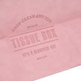 2 Packs Tissue Box Cover Nordic Handbag Styling Medroom Artificial Leather Tissue Box Cover Holder for Living RoomPink