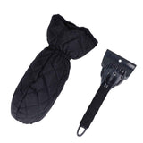 Waterproof Ice Scraper Mitt 2 in 1 Design Elastic Band Design Easy to Hold Convenient Cold Proof Car Snow Scraper GloveBlack In Australia - Darrahopens