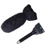 Waterproof Ice Scraper Mitt 2 in 1 Design Elastic Band Design Easy to Hold Convenient Cold Proof Car Snow Scraper GloveBlack In Australia - Darrahopens