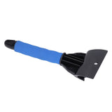 Waterproof Ice Scraper Mitt 2 in 1 Design Elastic Band Design Easy to Hold Convenient Cold Proof Car Snow Scraper GloveBlue