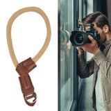 Adjustable Camera Hand Wrist Strap for Nikon Digital SLR Camera Quick Release Hand RopeKhaki