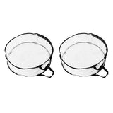 Wreath Storage Container Transparent Round Storage Bag Black Edge PVC Heavy Duty Storage Bag2PCS In Australia - Darrahopens