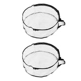 Wreath Storage Container Transparent Round Storage Bag Black Edge PVC Heavy Duty Storage Bag2PCS In Australia - Darrahopens