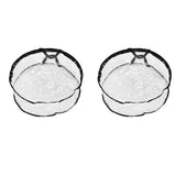 Wreath Storage Container Transparent Round Storage Bag Black Edge PVC Heavy Duty Storage Bag2PCS In Australia - Darrahopens