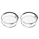 Wreath Storage Container Transparent Round Storage Bag Black Edge PVC Heavy Duty Storage Bag2PCS In Australia - Darrahopens