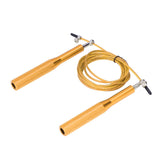 Skipping Rope Strong Durable Adjustable Flexible Reliable Professional Convenient Exercise Supplies for Indoor OutdoorAluminum Alloy Gold