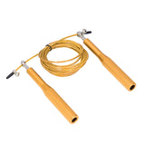 Skipping Rope Strong Durable Adjustable Flexible Reliable Professional Convenient Exercise Supplies for Indoor OutdoorAluminum Alloy Gold