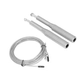Skipping Rope Strong Durable Adjustable Flexible Reliable Professional Convenient Exercise Supplies for Indoor OutdoorAluminum Alloy Silver In Australia - Darrahopens