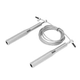 Skipping Rope Strong Durable Adjustable Flexible Reliable Professional Convenient Exercise Supplies for Indoor OutdoorAluminum Alloy Silver