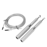 Skipping Rope Strong Durable Adjustable Flexible Reliable Professional Convenient Exercise Supplies for Indoor OutdoorAluminum Alloy Silver