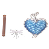 Incense Stick Holder Bodhi Leaf Incense Decorated Plate for Living Room Home Decoration GiftBodhi Leaf Silver 037
