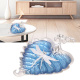 Incense Stick Holder Bodhi Leaf Incense Decorated Plate for Living Room Home Decoration GiftBodhi Leaf Silver 037