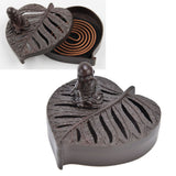 Incense Holder Burners Leaf Shape Mini Exquisite Durable Easy Clean Relieve Mood Home Decoration