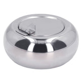 Stainless Steel Ashtray Rustproof Exquisite Round Cigarette Ashtray for Household Hotel Office