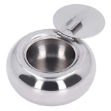 Stainless Steel Ashtray Rustproof Exquisite Round Cigarette Ashtray for Household Hotel Office