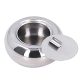Stainless Steel Ashtray Rustproof Exquisite Round Cigarette Ashtray for Household Hotel Office