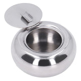 Stainless Steel Ashtray Rustproof Exquisite Round Cigarette Ashtray for Household Hotel Office