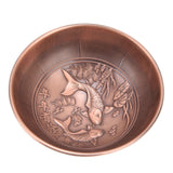 Retro Home Incense Burner Copper Alloy Smoked Incense Burner Holder for Study Room Entrance HallRed Copper 277