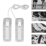 Shoe Deodorizer Dryer Portable USB Electric Shoes Dryer for Gloves Socks Jewelry Box White