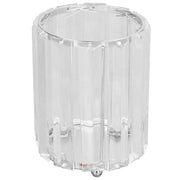 Cosmetic Brush Holder Transparent Glass Round Decorative Desktop Pen Storage Organizer BoxSilver In Australia - Darrahopens