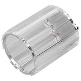Cosmetic Brush Holder Transparent Glass Round Decorative Desktop Pen Storage Organizer BoxSilver In Australia - Darrahopens