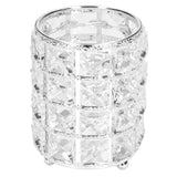 Crystal Makeup Brush Holder European Style Rounded Crystal Glass Cosmetic OrganizerSilver In Australia - Darrahopens
