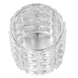 Crystal Makeup Brush Holder European Style Rounded Crystal Glass Cosmetic OrganizerSilver