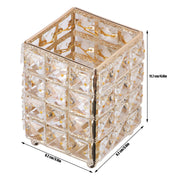 Makeup Brush Holder European Style Make Up Storage Cup for Bathroom Home Bedroom OfficeGold