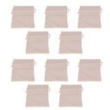 10Pcs Cotton Linen Bag Small Storage Drawstring Bag 9 X 6.7in Reusable Storage Bag for Bread Flowers In Australia - Darrahopens